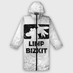 Мужской дождевик 3D Limp Bizkit с потертостями на светлом фоне