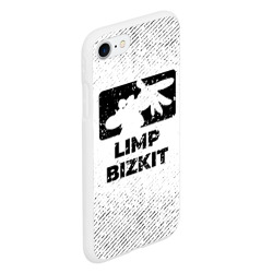 Чехол для iPhone 7/8 матовый Limp Bizkit с потертостями на светлом фоне - фото 2