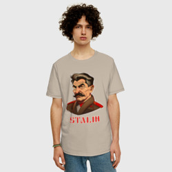 Мужская футболка хлопок Oversize Joseph Vissarionovich Stalin - фото 2