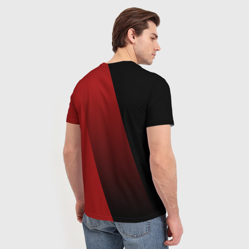 Мужская футболка 3D с принтом USSR team, вид сзади #2