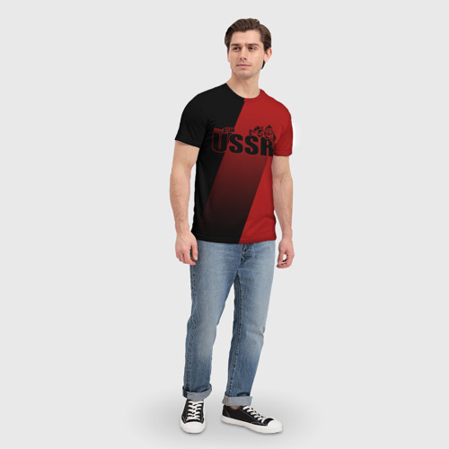 Мужская футболка 3D с принтом USSR team, вид сбоку #3
