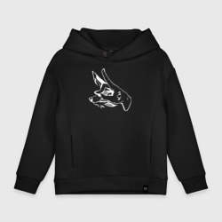 Детское худи Oversize хлопок Человек-бензопила демон лисы