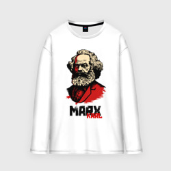 Женский лонгслив oversize хлопок Karl Marx - 3 цвета