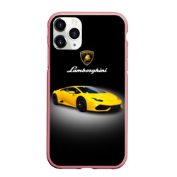 Чехол для iPhone 11 Pro Max матовый Спорткар Lamborghini Aventador