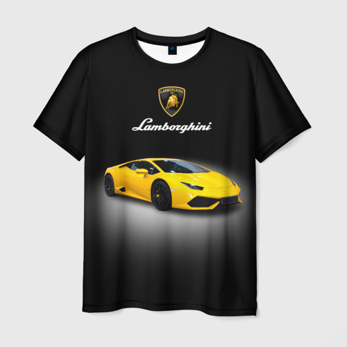 Мужская футболка 3D Спорткар Lamborghini Aventador, цвет 3D печать