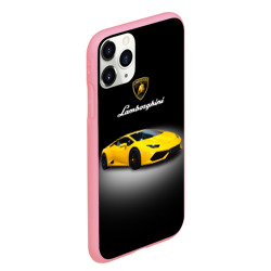 Чехол для iPhone 11 Pro Max матовый Спорткар Lamborghini Aventador - фото 2
