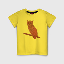 Детская футболка хлопок Стимпанк сова