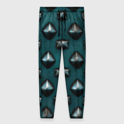 Женские брюки 3D Зелёная шипованная броня