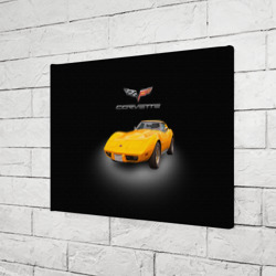 Холст прямоугольный Американский спорткар Chevrolet Corvette Stingray - фото 2