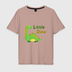 Мужская футболка хлопок Oversize Маленький динозаврик