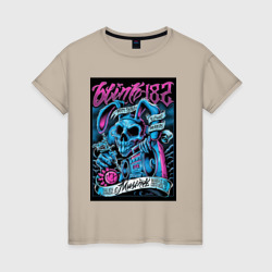 Женская футболка хлопок Blink 182 рок группа