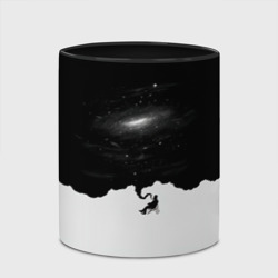 Кружка с полной запечаткой Черно-белая галактика - фото 2