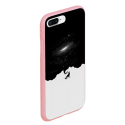 Чехол для iPhone 7Plus/8 Plus матовый Черно-белая галактика - фото 2
