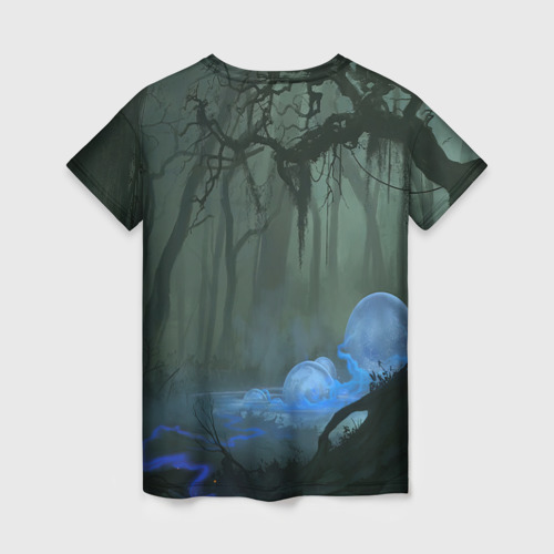 Женская футболка 3D Граф Хомякула в темном лесу, цвет 3D печать - фото 2