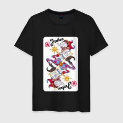 Joker - playing card – Мужская футболка хлопок с принтом купить со скидкой в -20%