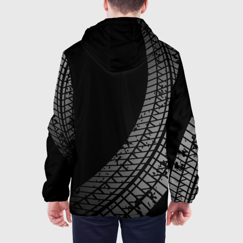 Мужская куртка 3D Yamaha tire tracks, цвет 3D печать - фото 5