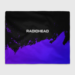 Плед 3D Radiohead purple grunge