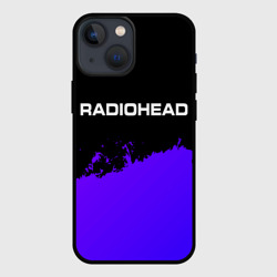 Чехол для iPhone 13 mini Radiohead purple grunge