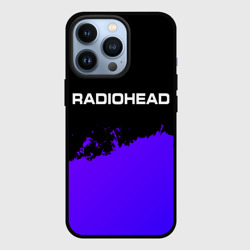 Чехол для iPhone 13 Pro Radiohead purple grunge