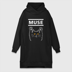 Платье-худи хлопок Muse rock cat