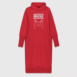 Платье удлиненное хлопок Muse rock cat