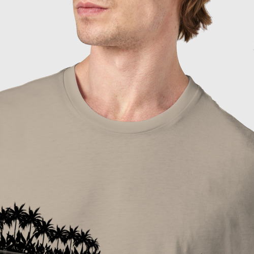 Мужская футболка хлопок с принтом Гитара и природа, фото #4
