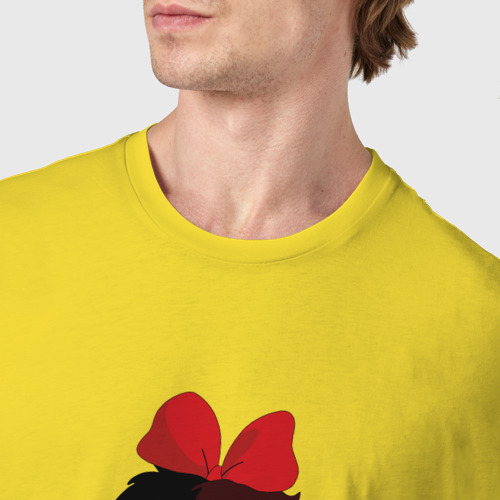 Мужская футболка хлопок Ведьмина служба доставки: Кики на метле, цвет желтый - фото 6