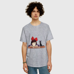 Мужская футболка хлопок Oversize Ведьмина служба доставки: Кики и Джиджи - фото 2
