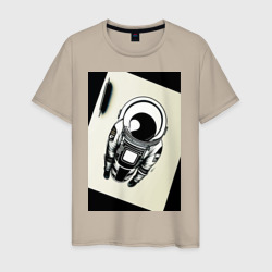 Мужская футболка хлопок Нарисованный астронавт