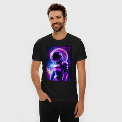Мужская футболка хлопок Slim Космический астронавт - фото 2
