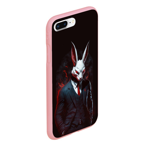 Чехол для iPhone 7Plus/8 Plus матовый с принтом Devil rabbit, вид сбоку #3