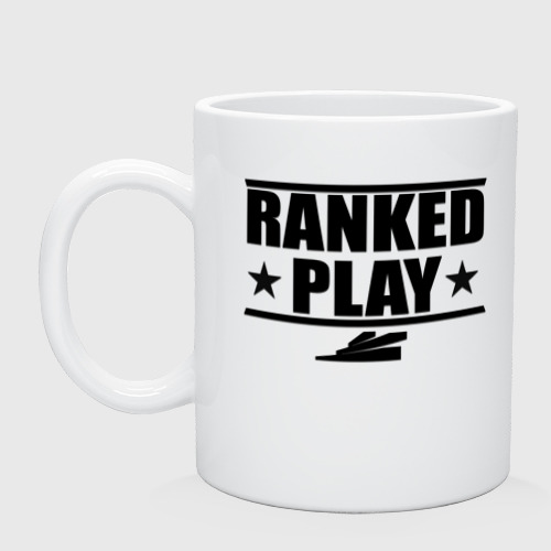 Кружка керамическая Ranked Play, цвет белый