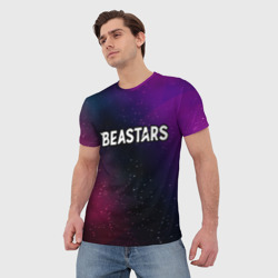 Мужская футболка 3D Beastars gradient space - фото 2