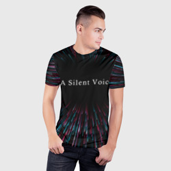 Мужская футболка 3D Slim A Silent Voice infinity - фото 2