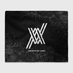 Плед 3D Darling in the Franxx с потертостями на темном фоне