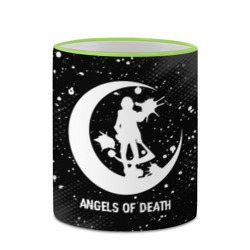 Кружка с полной запечаткой Angels of Death glitch на темном фоне - фото 2