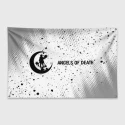 Флаг-баннер Angels of Death glitch на светлом фоне: надпись и символ