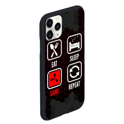 Чехол для iPhone 11 Pro Max матовый Eat, sleep, Rust, repeat - фото 2