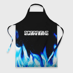 Фартук 3D Scorpions blue fire