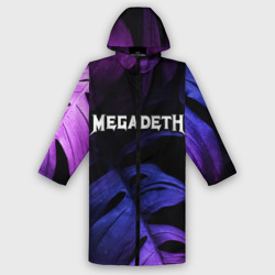 Мужской дождевик 3D Megadeth neon monstera