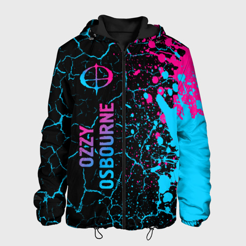 Мужская куртка 3D Ozzy Osbourne - neon gradient: по-вертикали, цвет 3D печать