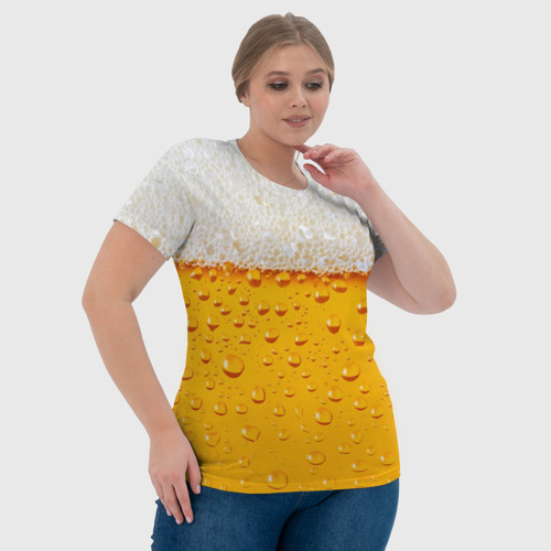 Женская футболка 3D с принтом Пенное, фото #4