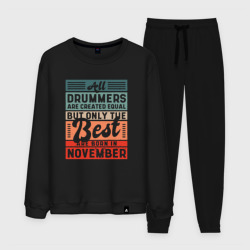 Мужской костюм хлопок All drummers are created equal but only the best air born in november