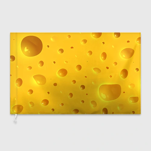 Флаг 3D Сырная текстура