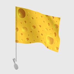Флаг для автомобиля Сырная текстура