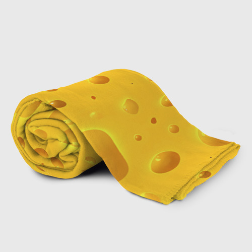 Плед 3D Сырная текстура, цвет 3D (велсофт) - фото 2