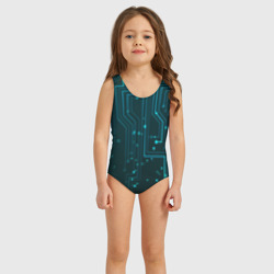 Детский купальник 3D Микросхема