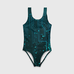 Детский купальник 3D Микросхема - фото 2