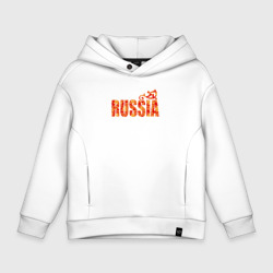 Детское худи Oversize хлопок Russia: в стиле хохлома