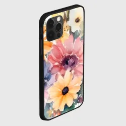 Чехол для iPhone 12 Pro Цветы красками - фото 2